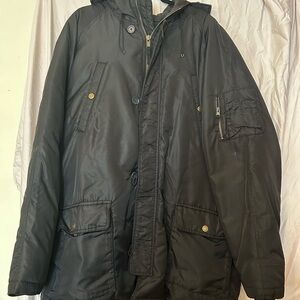 Foot Locker Men's Black Hooded Puffer Jacket size XXL